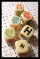 Dice : Dice - Poker Dice - Poker Inexpensive Ivory Dice Set of 5 Resale Shop Jan 2010